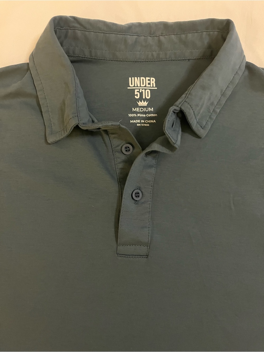 Under 5’10 Men’s Pima Cotton Polo